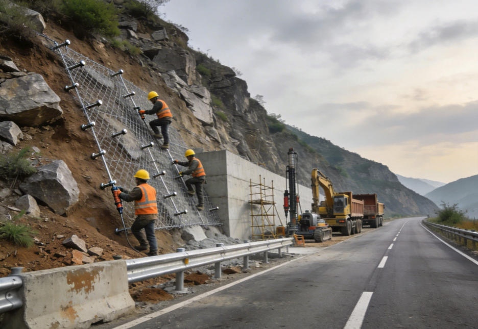 浈江公路道路护坡